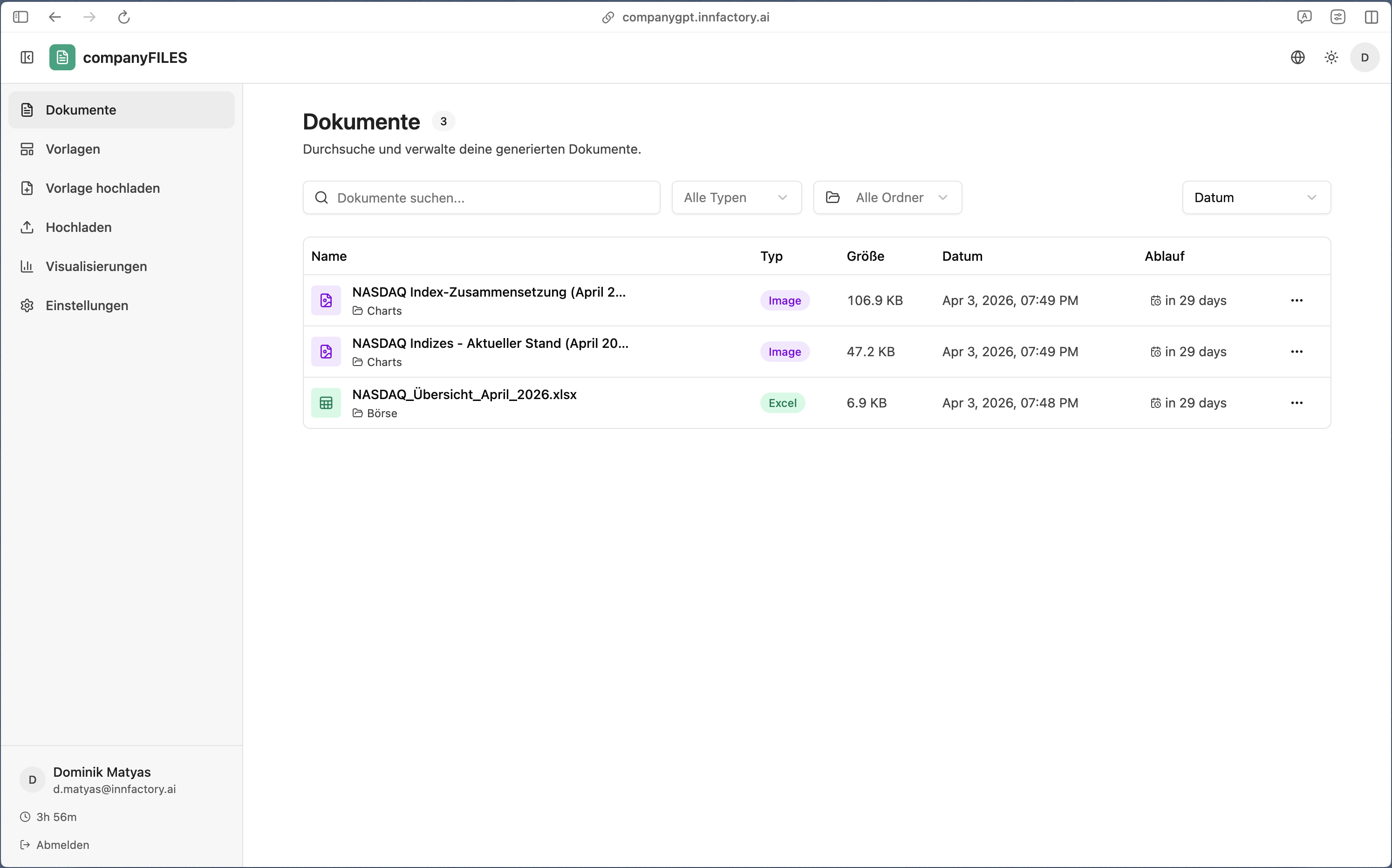 companyFILES – KI-generierte Dokumente verwalten