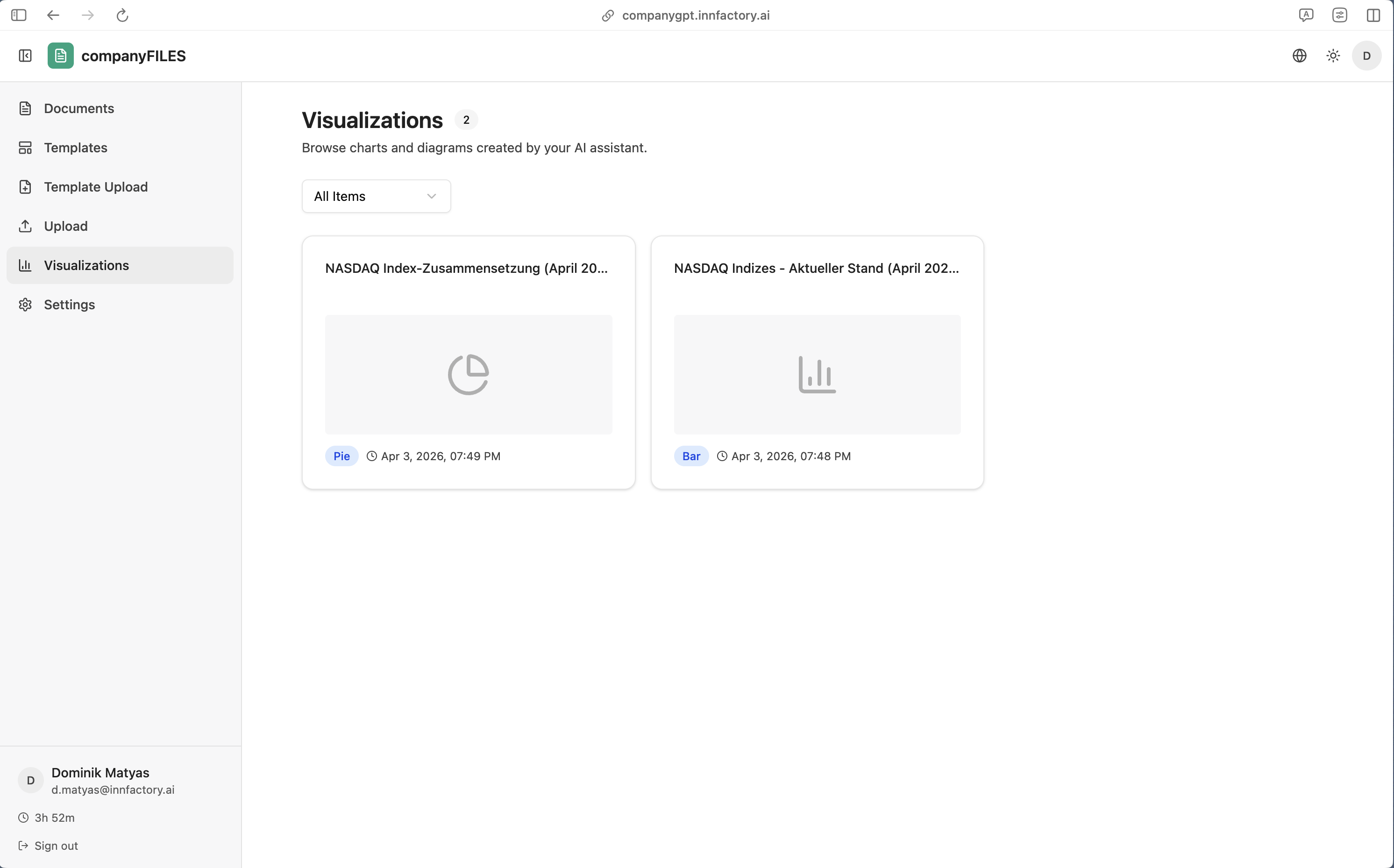 companyFILES – AI-generated charts and diagrams